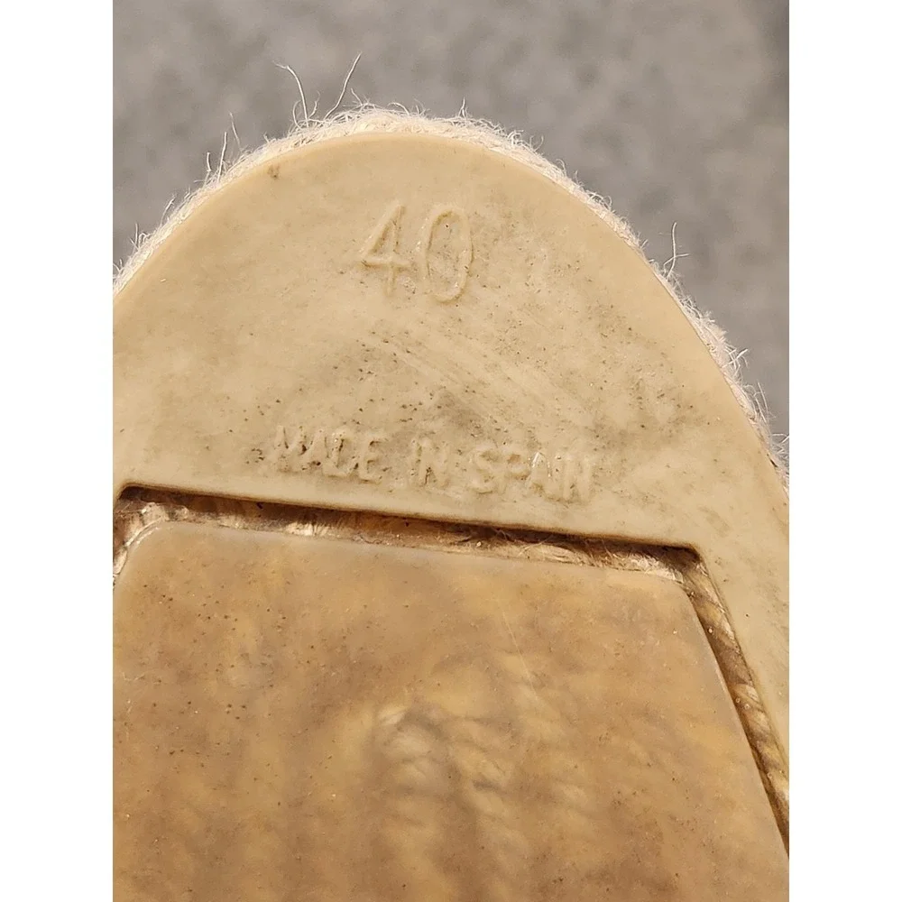 Castaner Carina Canvas Wedge Espadrilles Sandals Shoes Womens Size 9.5 Spain